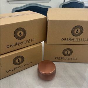 NWOT Dream Vessels Luxury Candle Tins Nevae Gloss Copper Candle Making Set of 40